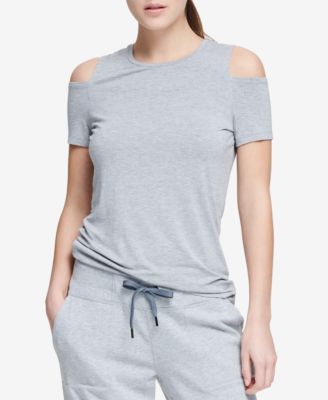 dkny cold shoulder top