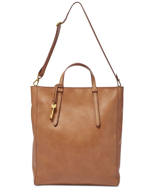 Fossil Camilla Convertible Large Leather Backpack ...