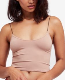 Skinny-Strap Cropped Camisole