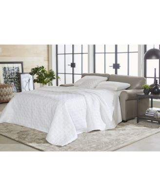 Orid 77" Full Roll Arm Leather Sleeper, Created for Macy's