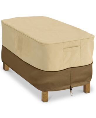 Classic Accessories - Rectangular Patio Coffee Table Cover, Quick Ship