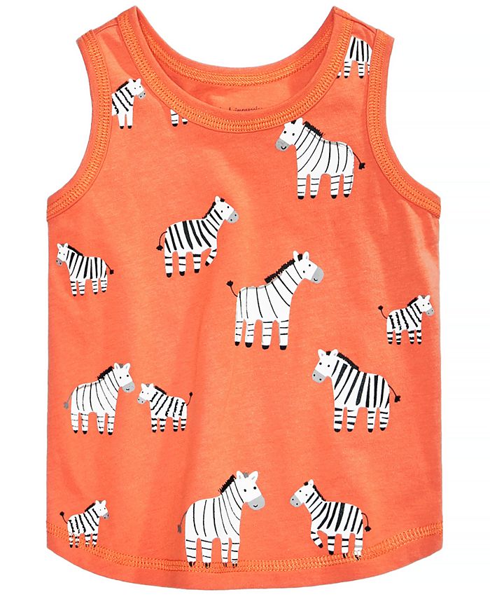 First Impressions Baby Boys ZebraPrint Cotton Tank Top, Created for Macy's Macy's