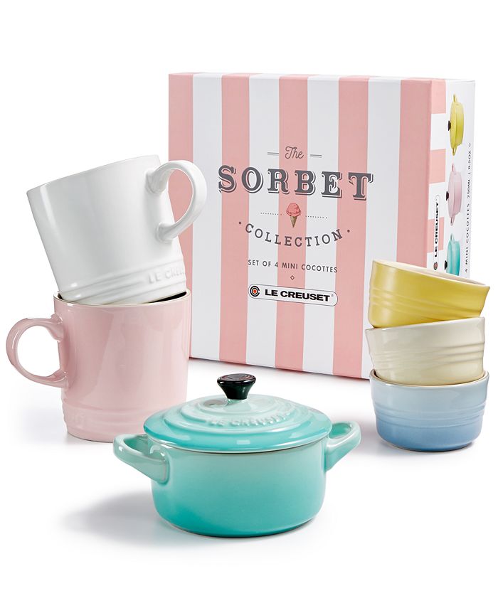Le Creuset Sorbet Collection 5 Colors Food Picks & Jar Set with Special Box NEW