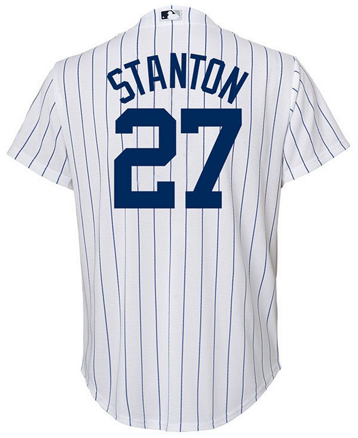 Youth New York Yankees Giancarlo Stanton Majestic Navy Fashion Official  Cool Base Player Jersey