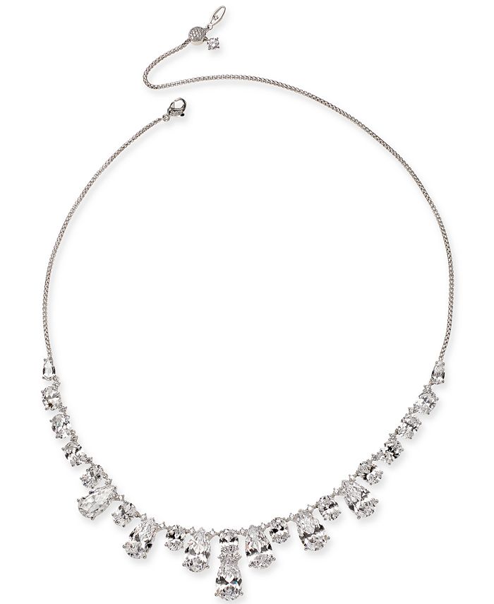 Eliot Danori Danori Silver-Tone Crystal Collar Necklace, Created for