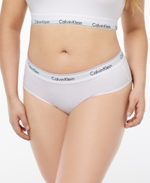 CALVIN KLEIN PLUS SIZE MODERN COTTON LOGO HIPSTER QF5118, FIRST AT MACY'S
