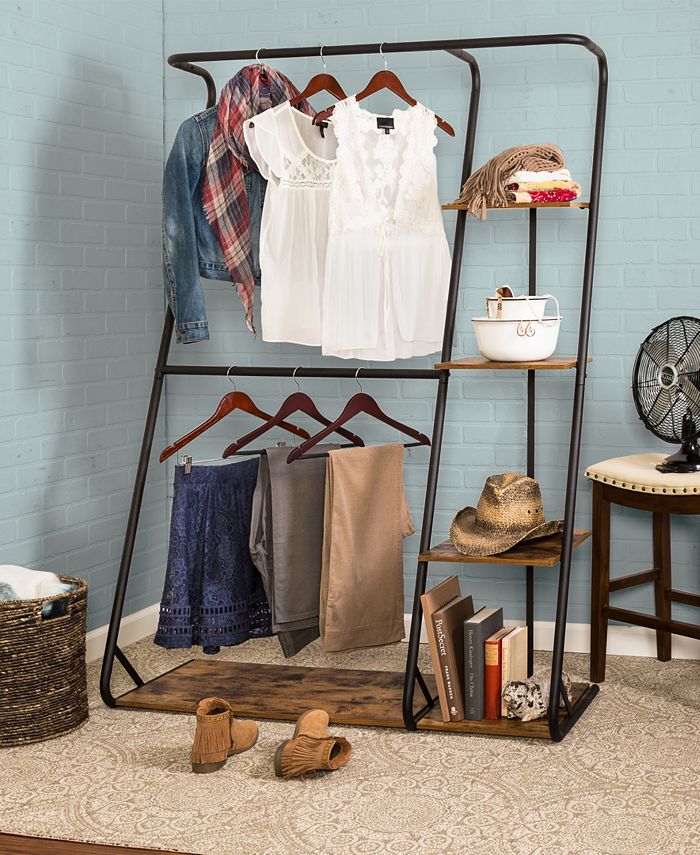 Honey Can Do Rustic Wardrobe Macy's