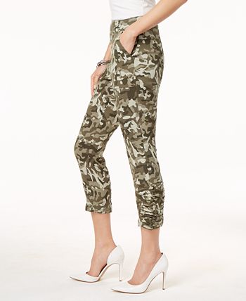 INC International Concepts I.N.C. Camouflage Cropped Pants, Created for 