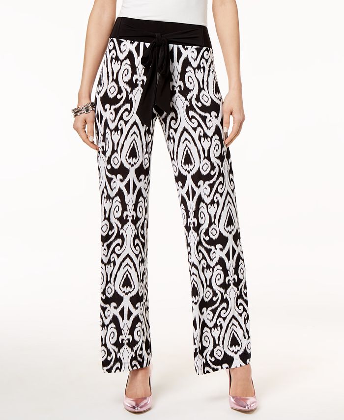 INC International Concepts I.N.C. Petite Printed PullOn Pants, Created