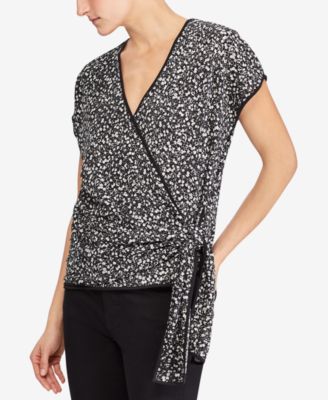 Lauren Ralph Lauren - Faux-Wrap Top