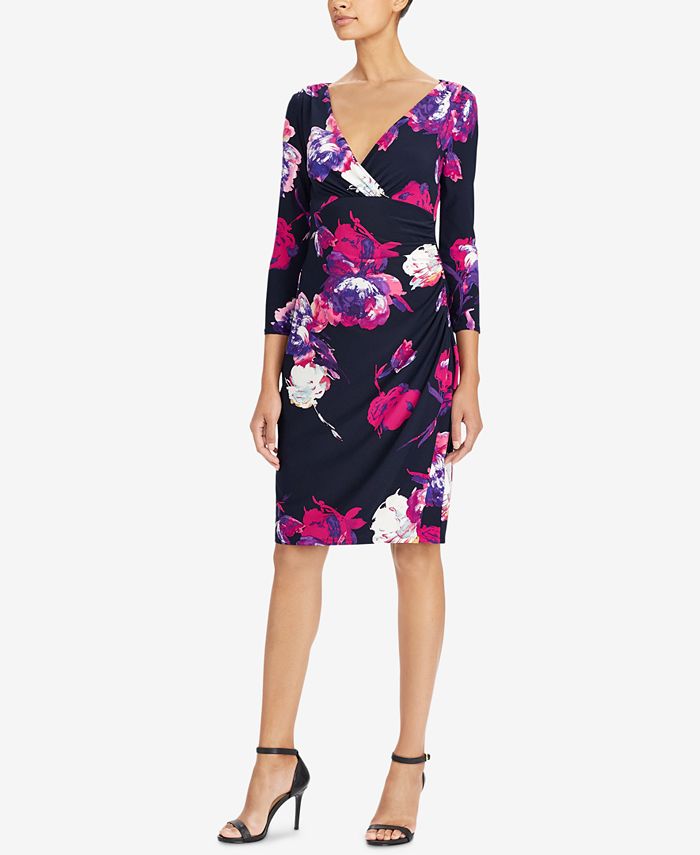 Lauren Ralph Lauren Floral-Print Sheath Dress - Macy's