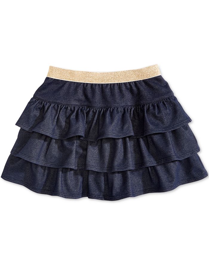 Epic Threads Toddler Girls Ruffled Denim Scooter Skirt, Created for ...