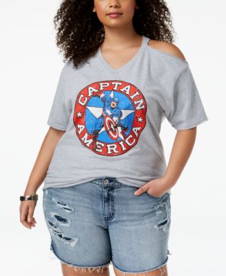 plus size captain america shirt