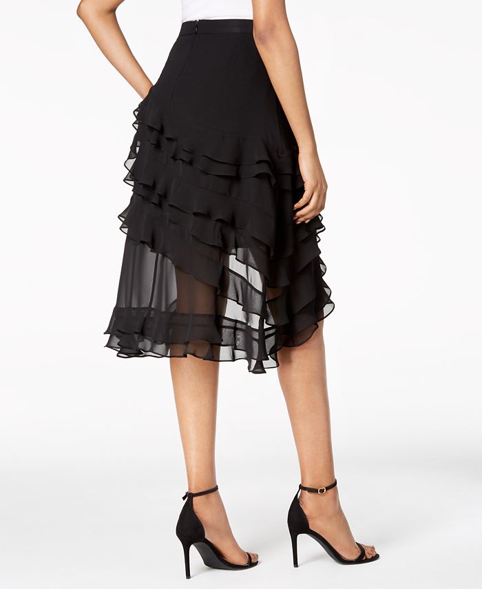 MSK Ruffled High-Low A-Line Skirt & Reviews - Skirts - Women - Macy's
