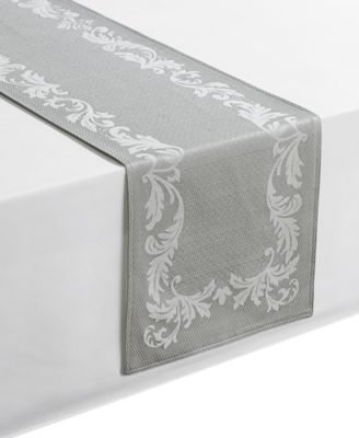 silver table runner