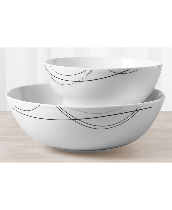 Tabletops Unlimited Alec 2Pc. Serving Bowl Set Macy's