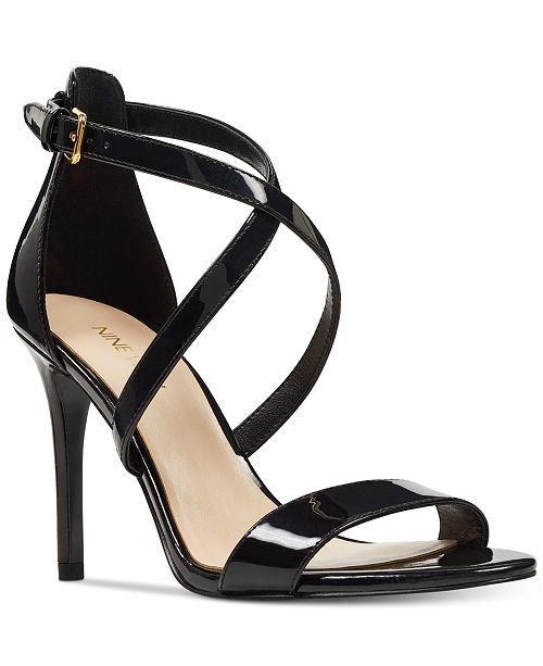 brown evening sandals