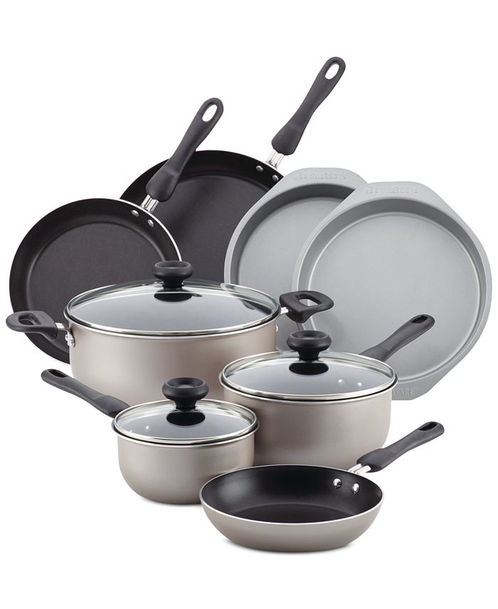 Farberware 17Pc. NonStick Cookware Set Macy's