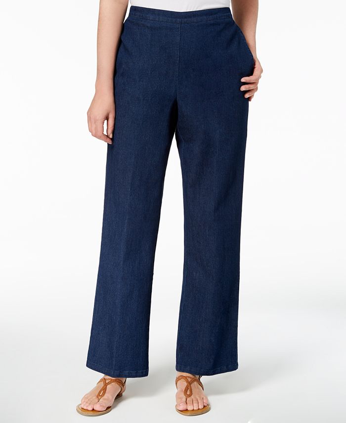 Alfred Dunner Petite Pull-On Pants - Macy's
