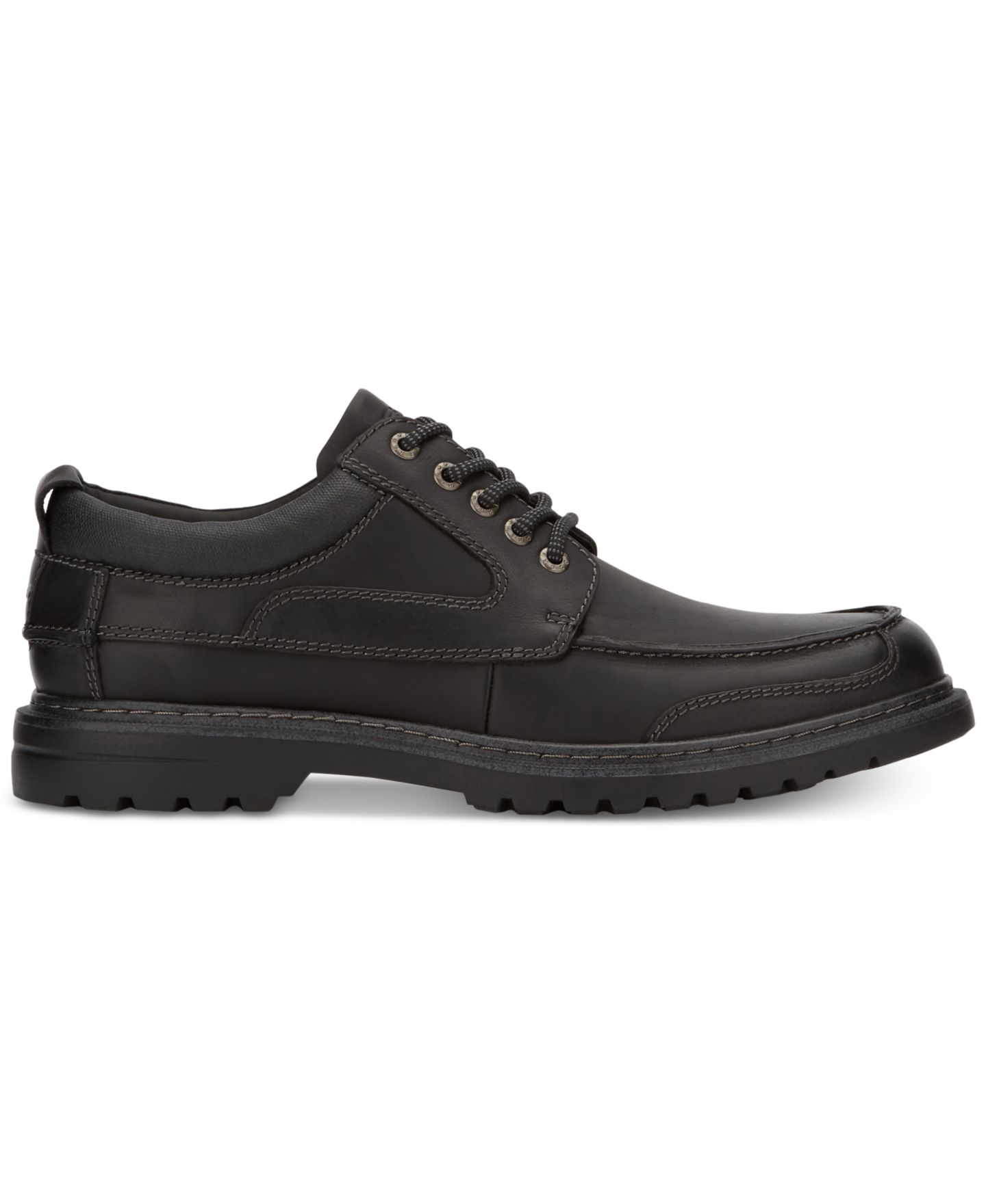 Обувь Dockers Men's Overton Moc-Toe Leather Oxfords, цвет: Чёрный — фото 2