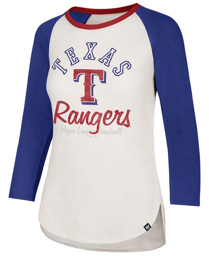 47 Brand Women's Texas Rangers Vintage Raglan T-Shirt - Macy's