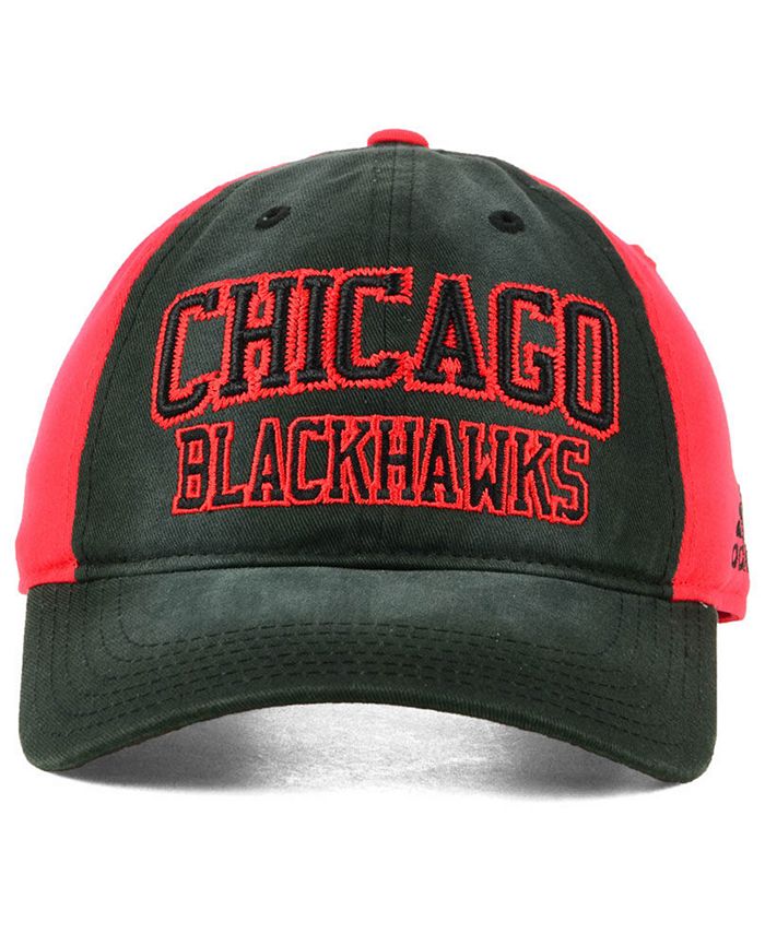 adidas Chicago Blackhawks Sandblasted Slouch Cap - Macy's