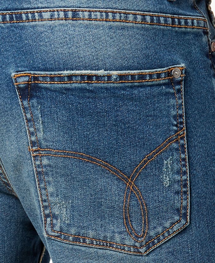 Calvin Klein Jeans Men's Ripped Indigo Shorts - Macy's