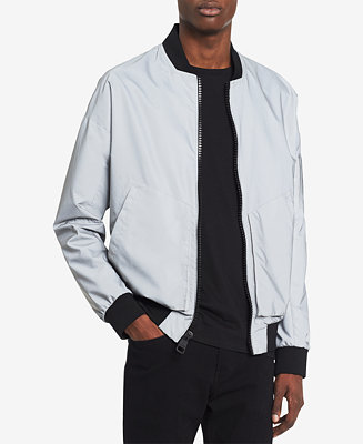 Calvin Klein Men's Reflective Bomber Jacket - Macy's