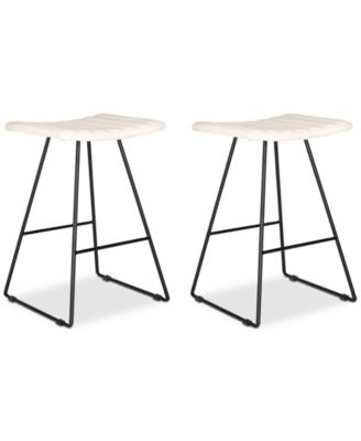 Safavieh - Nicklin Counter Stool (Set Of 2), Quick Ship