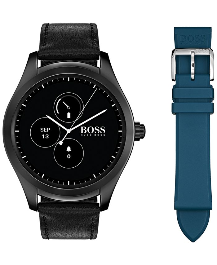 BOSS Hugo Boss Men's Touch Touchscreen Smart Watch 46mm & Reviews - Macy's