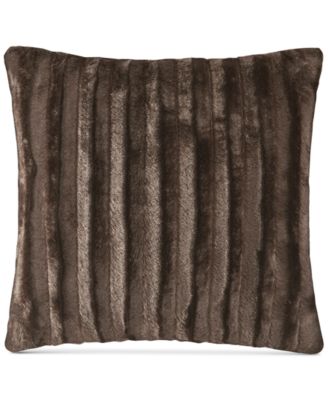 Duke Ribbed Faux-Fur Decorative Pillow, 20 x  20