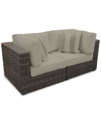 Furniture - Viewport Outdoor 2-Pc. Modular Seating Set (2 Corner Units) with Sunbrella&reg; Cushions