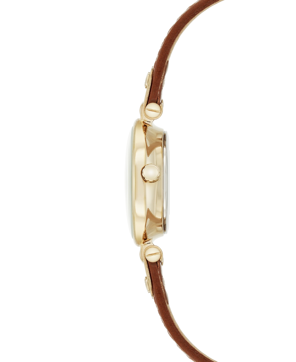 Anne Klein Women's Brown Leather Strap Watch 10-9442chhy In No Color