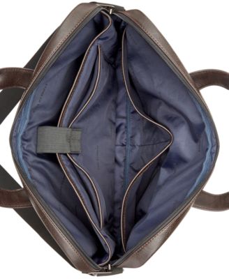 Kenneth Cole Reaction Men's Slim Faux-Leather Briefcase