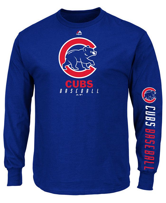 Majestic Men's Chicago Cubs Game Supreme Long Sleeve T-Shirt - Macy's