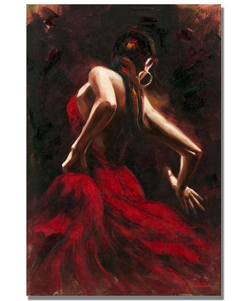 Antonio Flamenco Dancer 22 X 32 Canvas Art Print