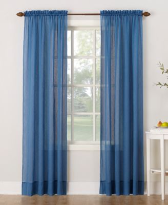 Crushed Voile Sheer Rod Pocket Curtain Panel