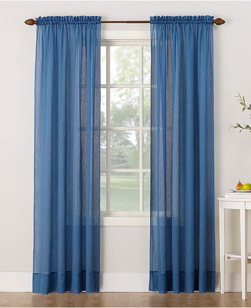 Lichtenberg No 918 Crushed Voile 51 X 63 Sheer Curtain Panel