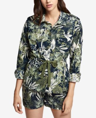 Sanctuary - Cotton Printed Eyelet Jacket