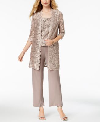 R \u0026 M Richards Petite 3-Pc. Sequined 