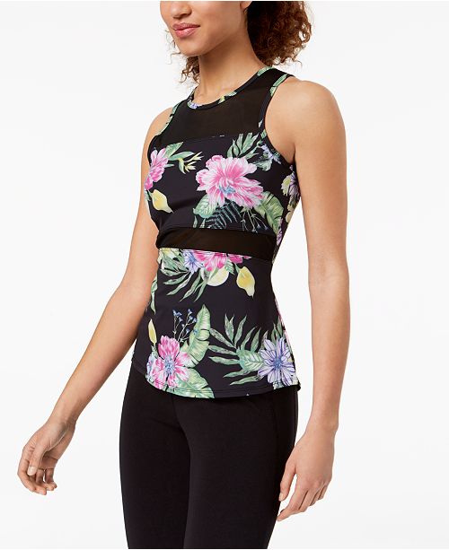 Material Girl Active Juniors Illusion Active Tank Top Created
