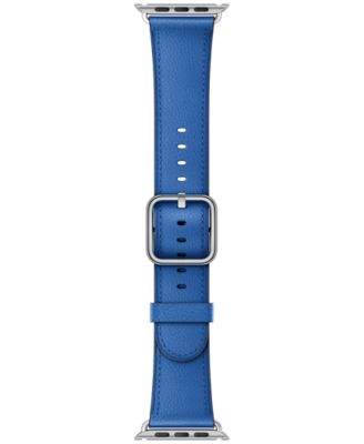 Apple - 38mm Cosmos Blue Classic Leather Buckle Band
