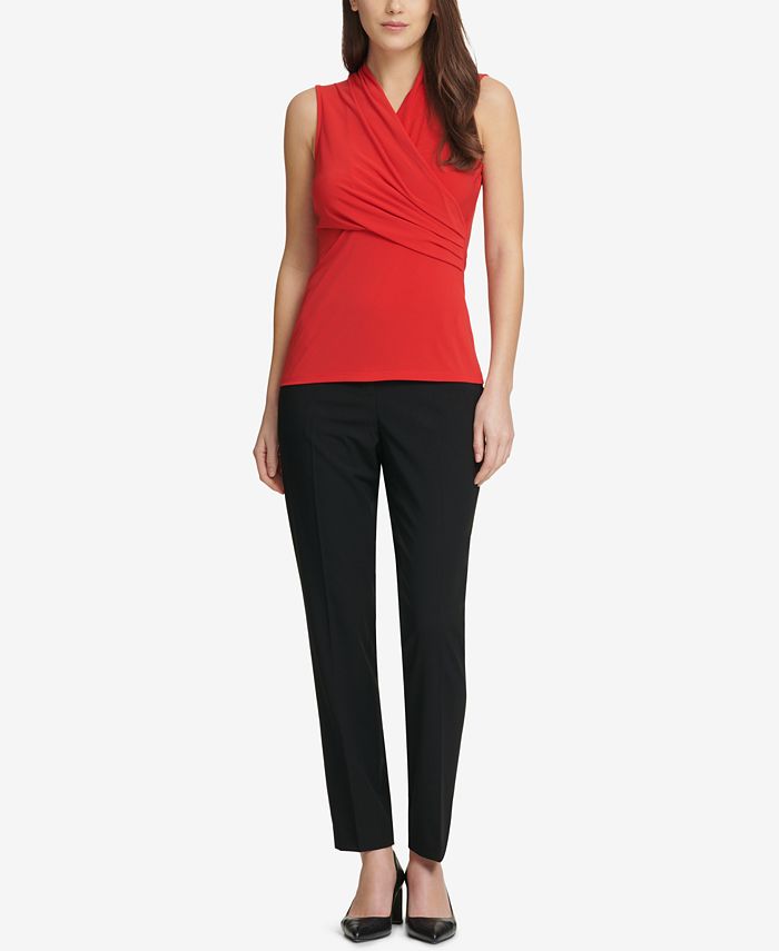 DKNY Ruched Top, Created for Macy's & Reviews - Tops - Women - Macy's