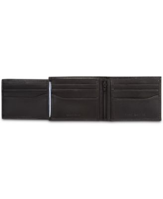 tommy hilfiger men's brax leather traveler wallet