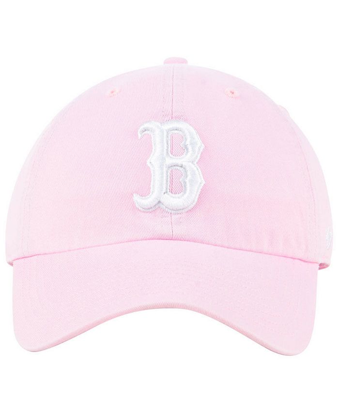 '47 Brand Boston Red Sox Pink CLEAN UP Cap - Macy's