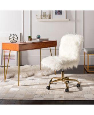 Safavieh Hanna Faux Fur Office Chair
