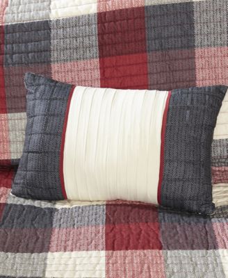 Ridge Herringbone 6-Pc. Quilt Set, Full/Queen