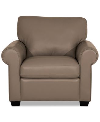 Orid 36" Leather Roll Arm Chair