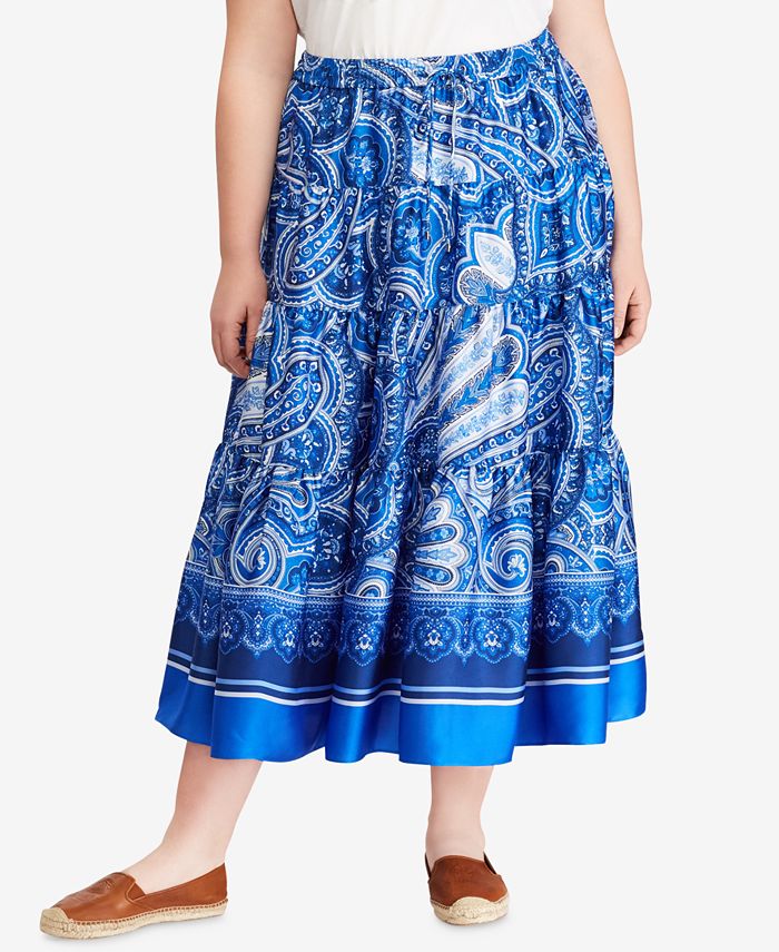 Lauren Ralph Lauren Plus Size PaisleyPrint Maxiskirt Macy's