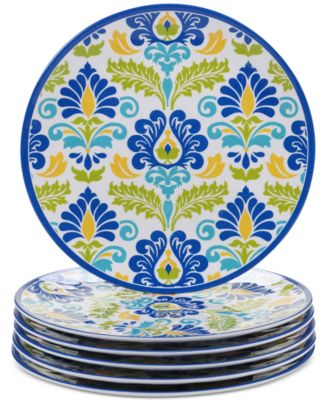 Certified International - Martinique Set of 6 Dinner Plates